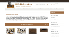 Desktop Screenshot of aha-nabytek.cz
