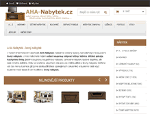 Tablet Screenshot of aha-nabytek.cz
